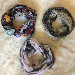 3 infinity scarf BUNDLE!